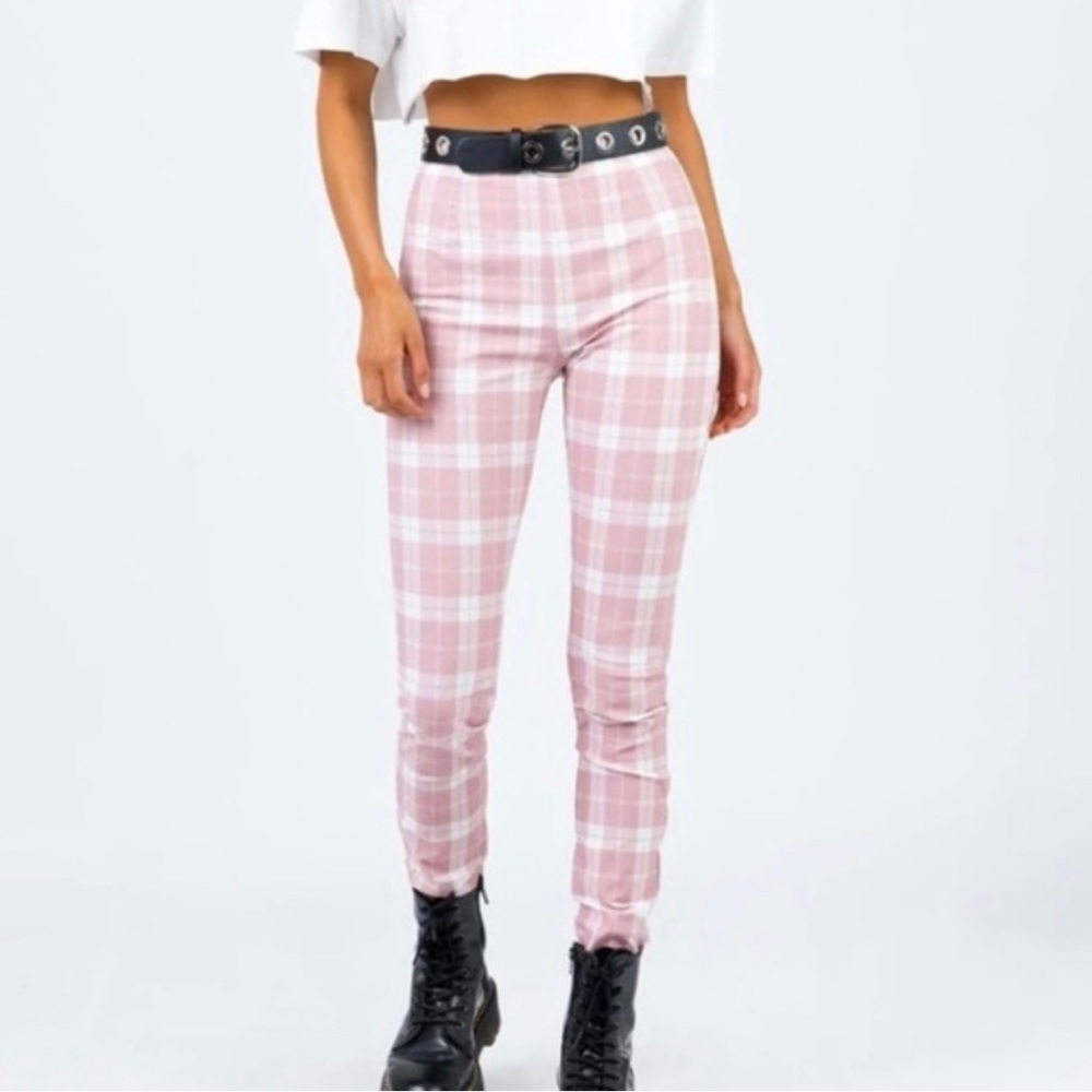 Sold Out in Stores!! Princess Polly pink plaid pants XS